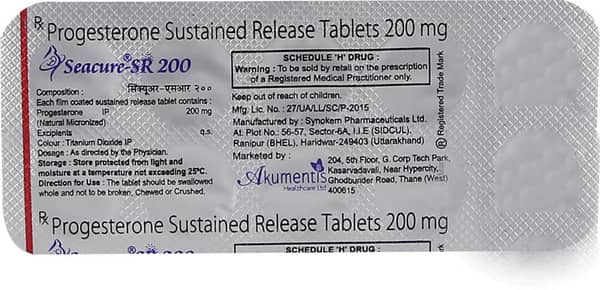 Seacure Sr 200mg Strip Of 10 Tablets