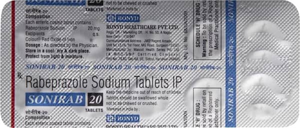 Sonirab 20mg Strip Of 10 Tablets