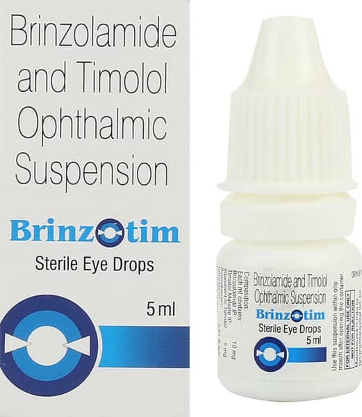 Brinzotim Bottle Of 5ml Eye Drops
