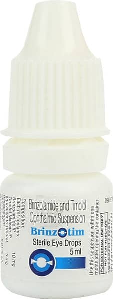 Brinzotim Bottle Of 5ml Eye Drops