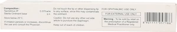 Talimus Ls 0.03% Tube Of 5gm Eye Ointment