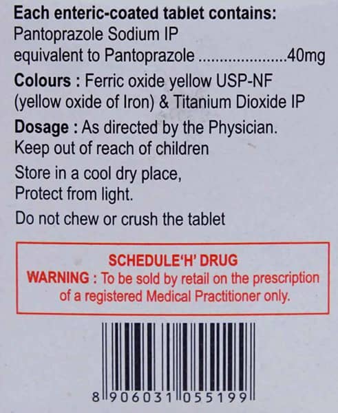Pnz 40mg Strip Of 15 Tablets