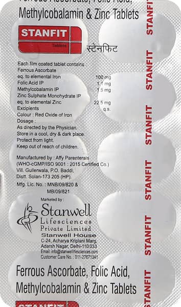 Stanfit Strip Of 10 Tablets