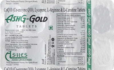 Ashg Gold Strip Of 10 Tablets