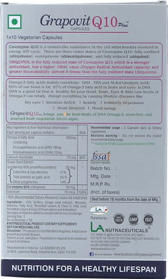 Grapovit Q 10 Plus Strip Of 10 Capsules
