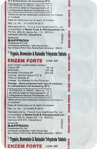 Enzem Forte Strip Of 10 Tablets