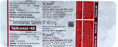 Telkonol 40 Strip Of 10 Tablets