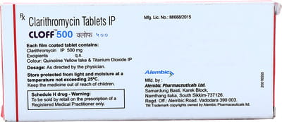 Cloff 500mg Strip Of 10 Tablets