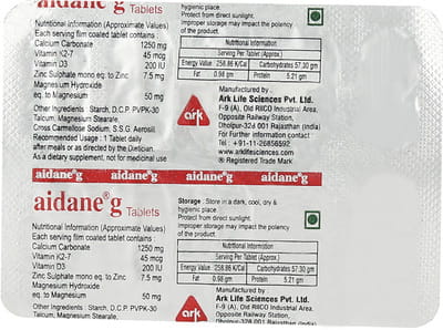 Aidane G Strip Of 10 Tablets