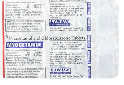 Myocetamol Strip Of 10 Tablets