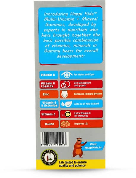 Happi Kidz Strawberry And Orange Flavour Gummies 30'S