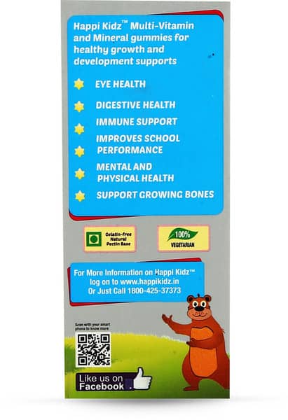 Happi Kidz Strawberry And Orange Flavour Gummies 30'S