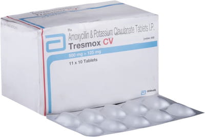 Tresmox Cv 625mg Strip Of 10 Tablets