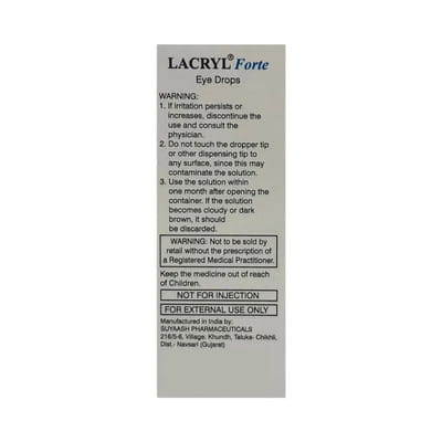 Lacryl Forte Bottle Of 10ml Eye Drops