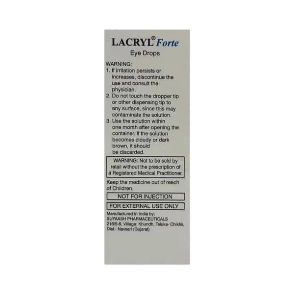 Lacryl Forte Bottle Of 10ml Eye Drops
