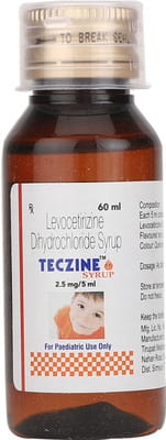 Teczine Bottle Of 60ml Syrup