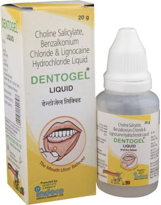 Dentogel Mixed Fruit Flavour Bottle Of 20gm Liquid