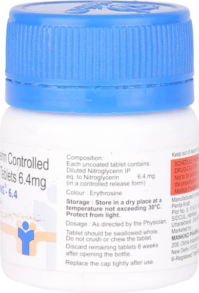 Nitrolong 6.4mg Bottle Of 30 Tablets