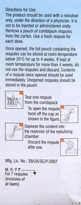 Formonide 1mg 2ml Packet Of 7 Respules