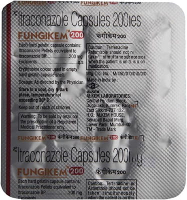 Fungikem 200 Strip Of 4 Capsules