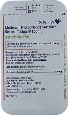 Metsmall 500mg Strip Of 28 Tablets