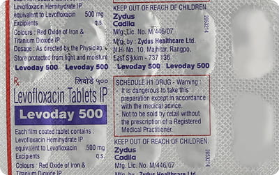Levoday 500 Strip Of 10 Tablets