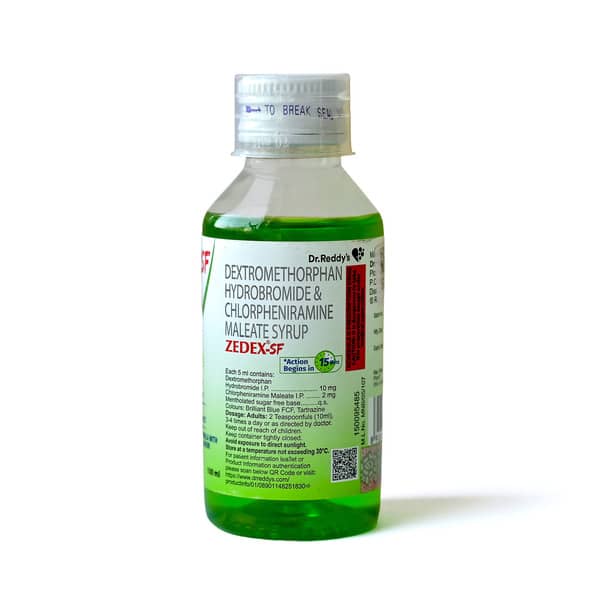 Zedex Sf Mix Fruit Flavour Bottle Of 100Ml Syrup