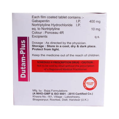 Dutam Plus Strip Of 10 Tablets