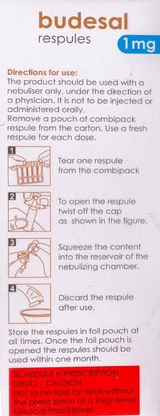 Budesal 1mg 2ml Packet Of 5 Respules