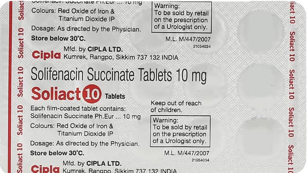 Soliact 10 Strip Of 15 Tablets