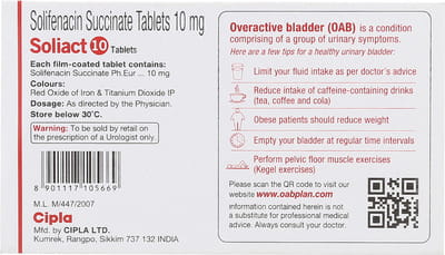 Soliact 10 Strip Of 15 Tablets