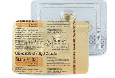 Stanrise D3 60k Strip Of 4 Capsules