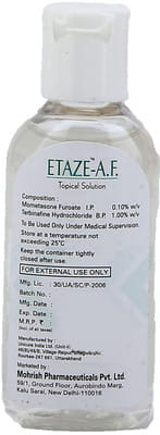 Etaze A F Topical Solution 30ml