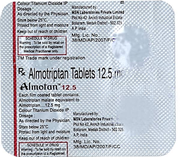 Almotan 12.5mg Strip Of 4 Tablets