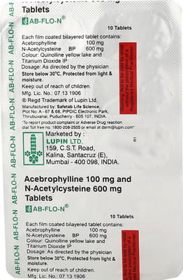 Ab Flo N Strip Of 10 Tablets
