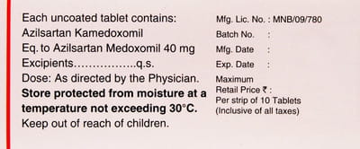 Aztric 40 Strip Of 10 Tablets