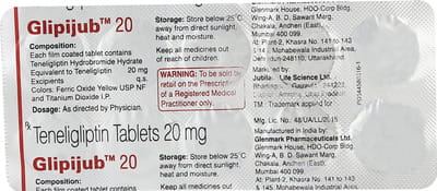 Glipijub 20mg Strip Of 10 Tablets