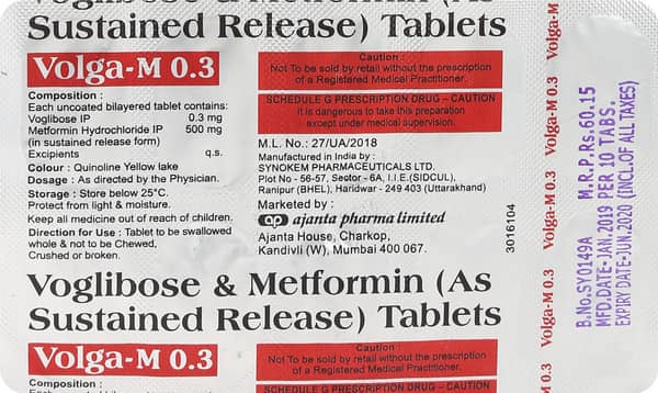 Volga M 0.3Mg Strip Of 10 Tablets