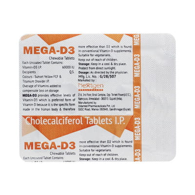 Megagem D3 Strip Of 4 Capsules