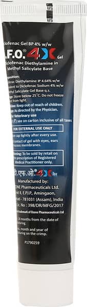 Dfo 4x Tube Of 50gm Gel