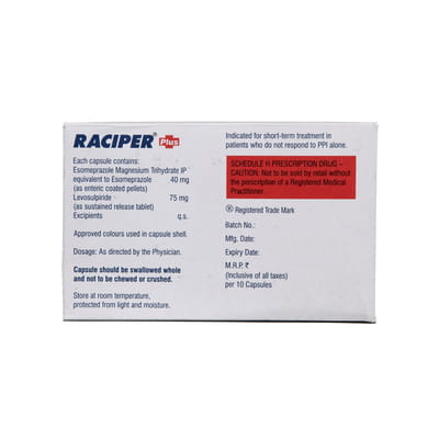 Raciper Plus Strip Of 10 Capsules