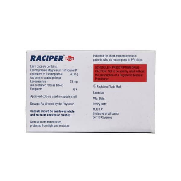 Raciper Plus Strip Of 10 Capsules