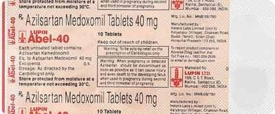 Abel 40mg Strip Of 10 Tablets