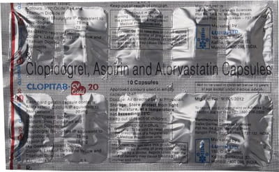 Clopitab Cv Gold 20mg Strip Of 10 Capsules