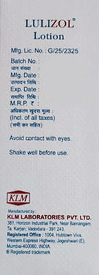 Lulizol Bottle Of 20ml Lotion