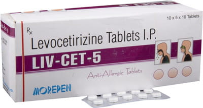 Liv Cet 5 Strip Of 10 Tablets