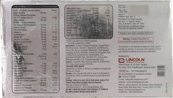 Charge Up Strip Of 15 Softgel Capsules