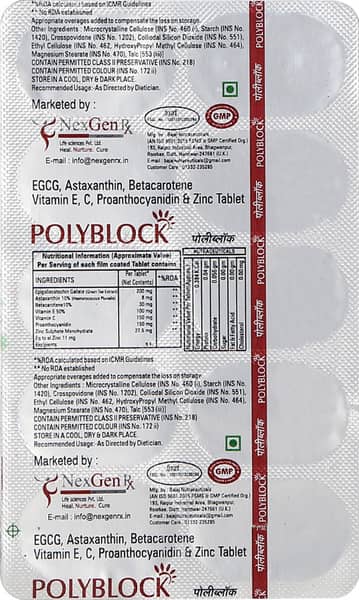Polyblock Strip Of 10 Tablets