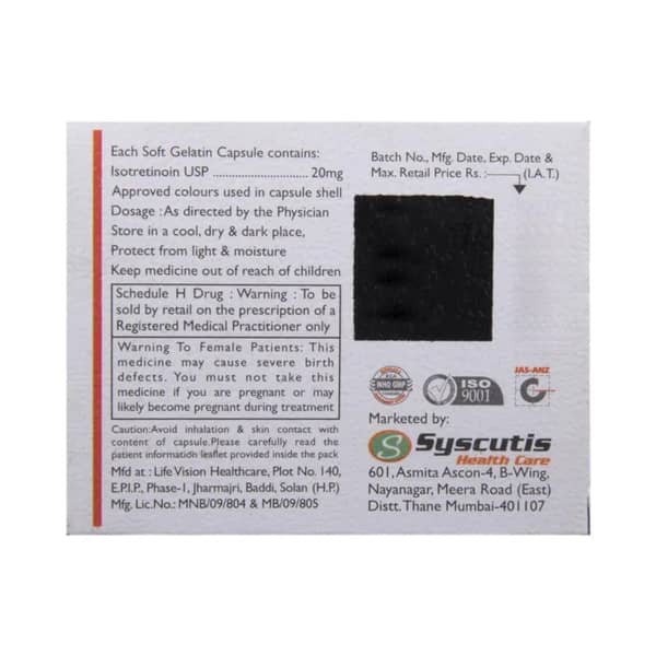 Systroin 20 Strip Of 10 Capsules