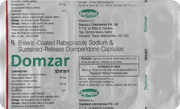 Domzar Strip Of 10 Capsules